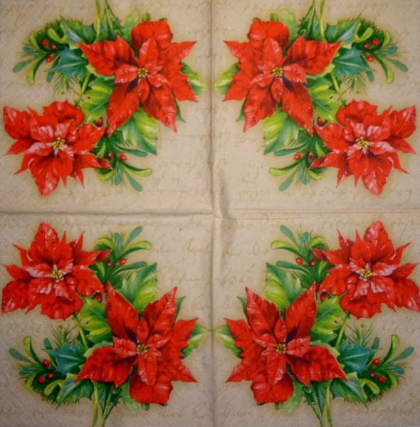 095 Christmas Flowers - 3-ply (95)